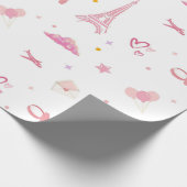 Pink Paris Anniversaire Cadeau Papier Eiffel (Coin)