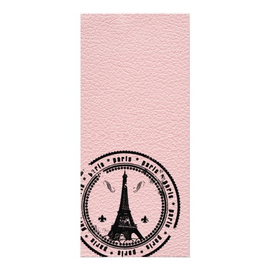 Pink Paris Passport Wedding Programme (Dos)