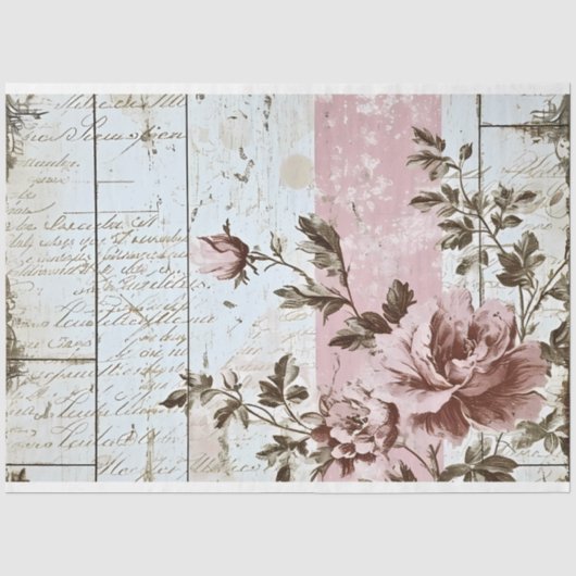Pink Paris Pattern Tissuepapier (Voorkant)