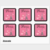 Pink Paris Stickers (Feuille)