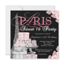 Pink Paris Sweet 16 Party