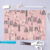 Pink Paris Tissue Paper Tissuepapier (Craft)