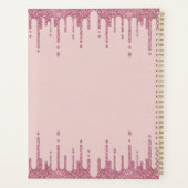 Pink Parties scintillant Drips Planner 2025 (Dos)