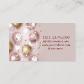 Pink Party événement Balloons Carte de visite mode (Dos)