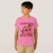 Pink Party Monkey 2e Anniversaire Tshirts et cadea (Devant entier)