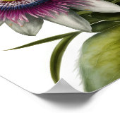 Pink Passion Flower Art Imprimer Poster (Coin)