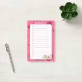 Pink Passion Heart To Do Lijst Post-it® Notes (Kantoor)