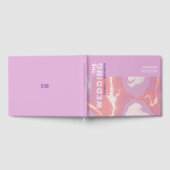Pink Pastel Abstrait Art Mariage Livre d'or (Complet)