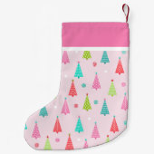 Pink Pastel Christmas Stocking Kleine Kerstsok (Achterkant)