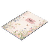 Pink Pastel Floral' notitieboek (Linkerzijde)