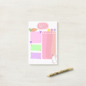 Pink Pastel Kawaii Notes (Op bureau)