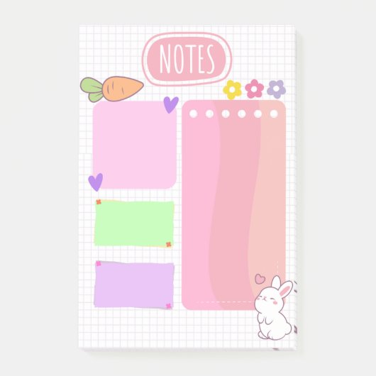 Pink Pastel Kawaii Notes (Voorkant)