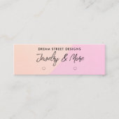 Pink Pastel Logo Médias sociaux Écouter la carte d (Devant)