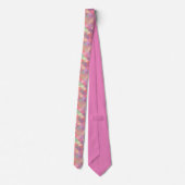 Pink Pastel Rainbow Mermaid Merman Scales Cravate (Dos)