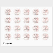 Pink Pastel Swirls ・ Save the Date Sticker (Feuille)