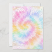 Pink Pastel Tie Dye Girly Chic Kaart (Achterkant)