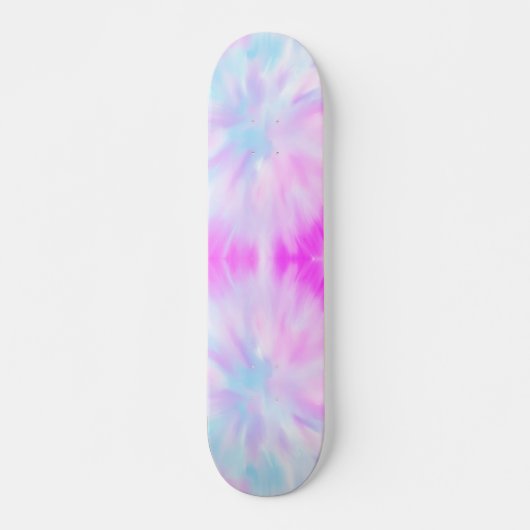 Pink Pastel Tie Dye Skateboard (Devant)