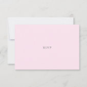 Pink Pastel Watercolor Citrus Wedding RSVP Card (Voorkant)