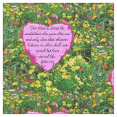 PINK PATCHWORK JOHN 3:16 TISSU FLORAL (Fermer)