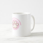 Pink Paw Mug Koffiemok (Voorkant rechts)