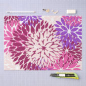 Pink Peach Burgundy Paars Dahlia Tissuepapier (Craft)