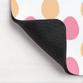 Pink Peach Spring Easter Eggs Paattern Mousepad Muismat (Hoek)