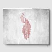 Pink Peacock Weddenschap Gastenboek (Achterkant)