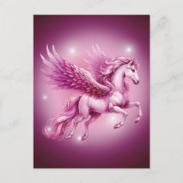 Pink Pegasus  Fantasy Briefkaart