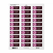 Pink Pegasus Joli Étiquette de adresse Imaginaire (Feuille entière)