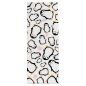 Pink Penguin Baby shower Wijn Cadeautas (Achterkant)