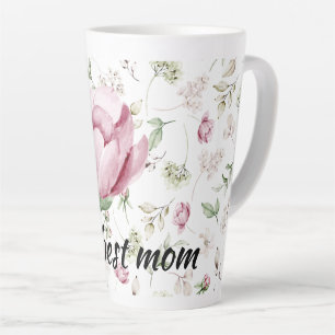 Pink Peonies Best mam Latte Mok
