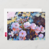 PINK PEONIES BRIEFKAART (Voorkant / Achterkant)