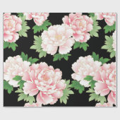 Pink Peonies  Floral Kimono Cadeaupapier (Vlak)