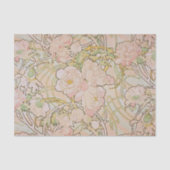 Pink Peonies Floral Pattern Tissuepapier (Voorkant)