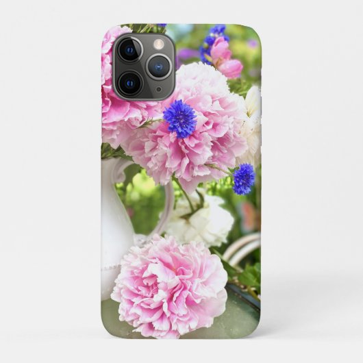 Pink Peonies iPhone 11 Pro Coque-Mate coque iphone (Dos)