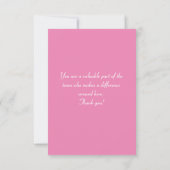 Pink Peonies Merci Volontaire (Dos)