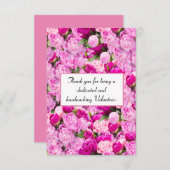 Pink Peonies Merci Volontaire (Devant / Derrière)