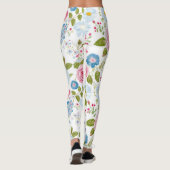 Pink Peonies Pattern  Leggings (Achterkant)