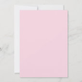 Pink Peonies Waterverf Wedding Invitations Kaart (Achterkant)