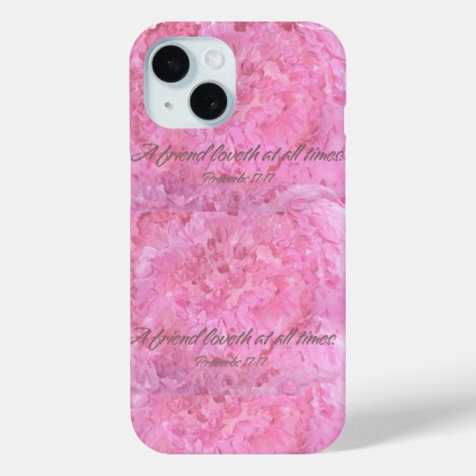 Pink Peony-A friend Loveth- iPhone / iPad case (Achterkant)