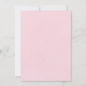 Pink Peony Anemone Bridesmaids Invitation de déjeu (Dos)