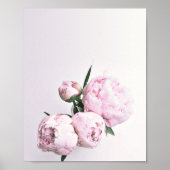 Pink Peony Art, Impression Rose, Poster rose Flowe (Devant)