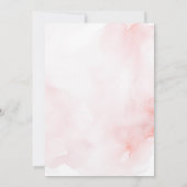 Pink Peony Baby in Bloom Butterfly Invitation (Dos)