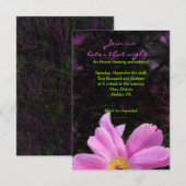 PINK PEONY Bat Mitzvah Reception Kaart (Voorkant / Achterkant)