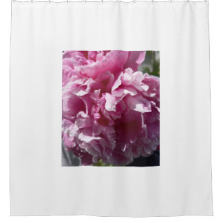 Pink Peony Blossom Nature Photography Shower Curta Douchegordijn