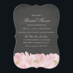 Pink Peony Chalkboard Invitation de la douche nupt<br><div class="desc">Plus de jolies invitations de douche nuptiale dans le Little Bayleigh Store!</div>
