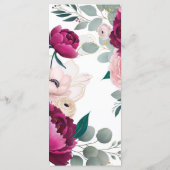 Pink Peony Eucalyptus Garden Floral Glam Menu (Dos)