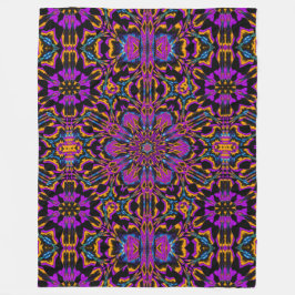 Pink Peony Fleece Deken