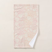 Pink Peony Floral Pattern Bad Handdoek (Handdoek)