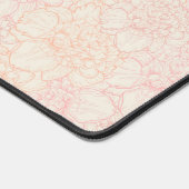 Pink Peony Floral Pattern Bureaumat (Hoek)